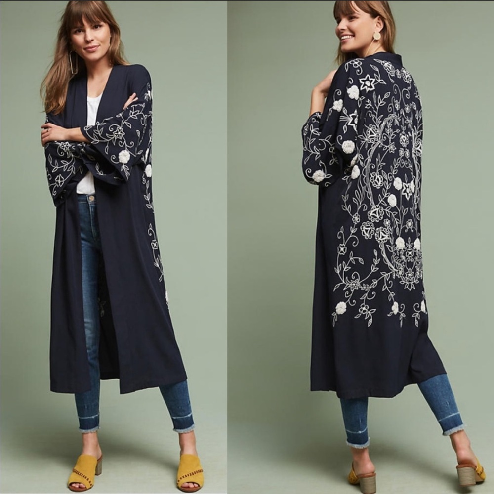 NWT Anthropologie Floreat Petunia Kimono